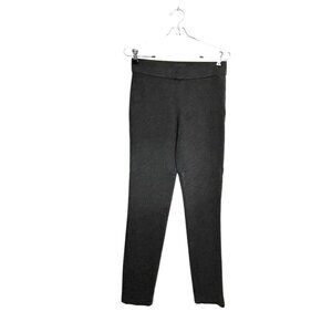 NYDJ Basic Pull On Legging Pants In Ponte Knit in Charcoal Gray - Sz 0
